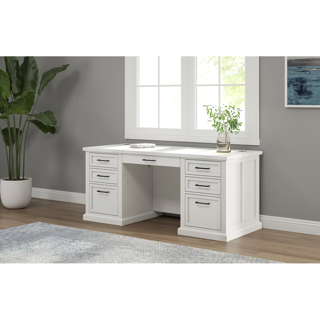 Elsabe 70'' W Rectangular Standard Desk Wildon Home®