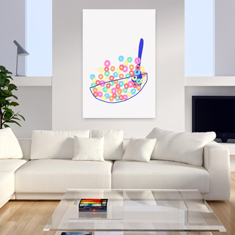 Art mural coloré et amusant, H 48 po x l 32 po