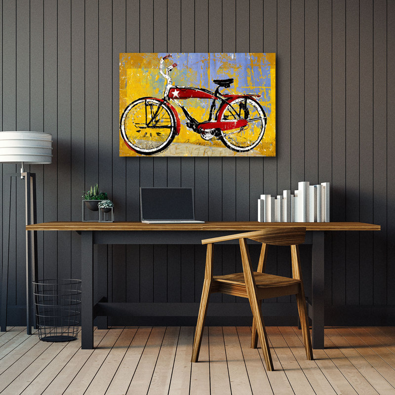 « bicycle cruiser », reproduction sur toile tendue