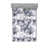 Blanc, bleu-mauve / motif floral est en rupture de stock