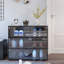 Armoire de rangement pour chaussures avec porte en verre-1148162295-1148162294