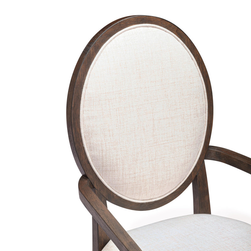 Goeffrey Dark Brown And Beige Armchair