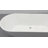 67" Streamline Soaking Freestanding Tub and Tray With Internal Drain-101687002