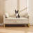 Lunara 51"W Upholstered Flip Top Teddy Storage Bench with Gold Legs,Curverd Armrest and 2 Pillows-1320527180-1311331139