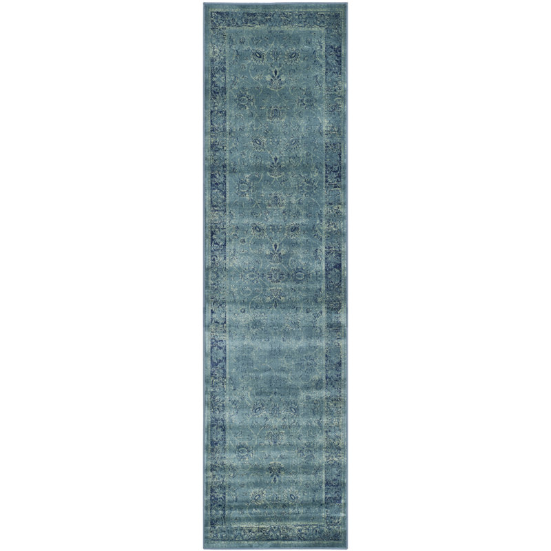 Drumcrow Oriental Viscose Area Rug, Runner 66 x 244 cm