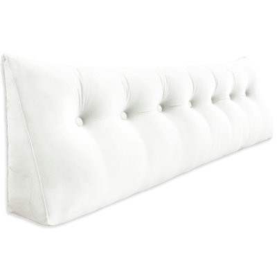 Sit-up Back Comfort Velvet Headboard Wedge Reading Pillow Triangular Backrest Back Support Compression