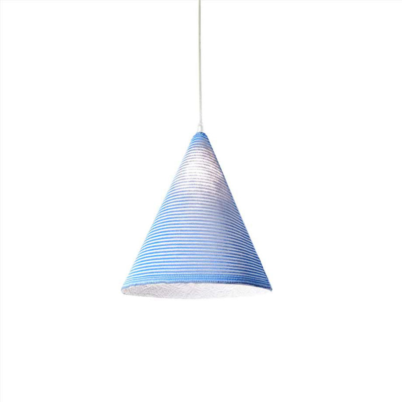 Jazz 1 - Light Chrome Cone Pendant, Blue