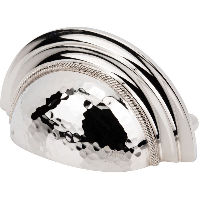 ArtWorth 3" Center to Center Cup Pull, Polished Nickel