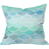 Mermaid Scales Throw Pillow