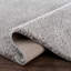 Tapis gris en polyester tissé à la main de couleur unie Francique-1114747656