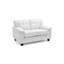 Causeuse contemporaine blanche avec confort-1304225336