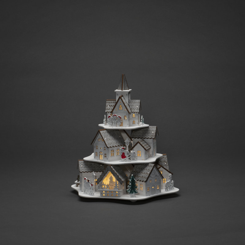Village Scene 27.5cm LED Figurine
