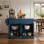 Îlot de cuisine et armoire de rangement de style nordique, chariot de cuisine sur roulettes