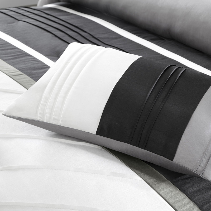 7 Piece Comforter Set Grey
