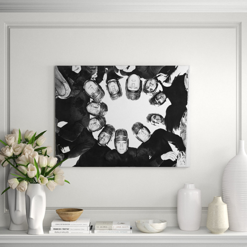 Group Huddle! Print, Aluminum, 16" H x 20" W x 1" D