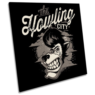X9194 The Howling City 1 Piece Wrapped Canvas Wall Art