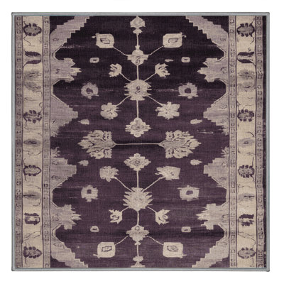 Tapis brun lavable à la machine