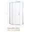 Enceinte de douche en verre trempé de 72-1 / 8 po x 72 po avec demi-douche-126358349