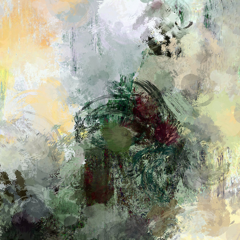 Mind''s Eye II - peinture sur toile tendue, H 12 po x l 12 po