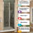 Frameless Bi-Fold Glass Shower Door with Tempered Glass and Reversible Installation-106893269-124845626