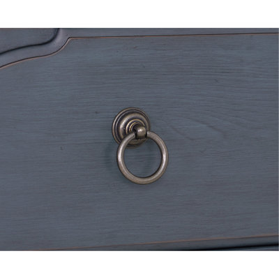 Americana 5-Drawer Chest, No Assembly Required, Corduroy Blue Finish