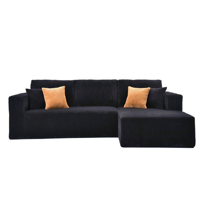 Fogshire Sectional, Right Hand Facing, Black
