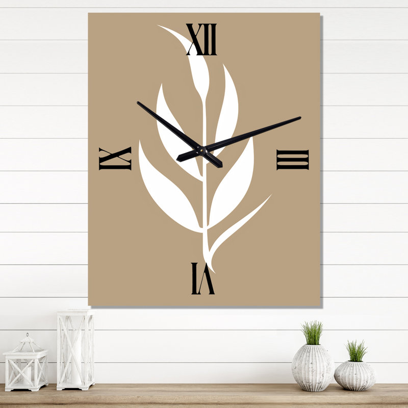 Horloge murale Minimal Botanicals, Grand