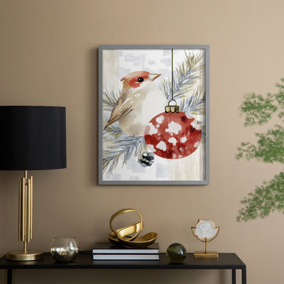 «Christmas Holiday Art DCCDXCI», reproduction d'art encadrée - bois massif