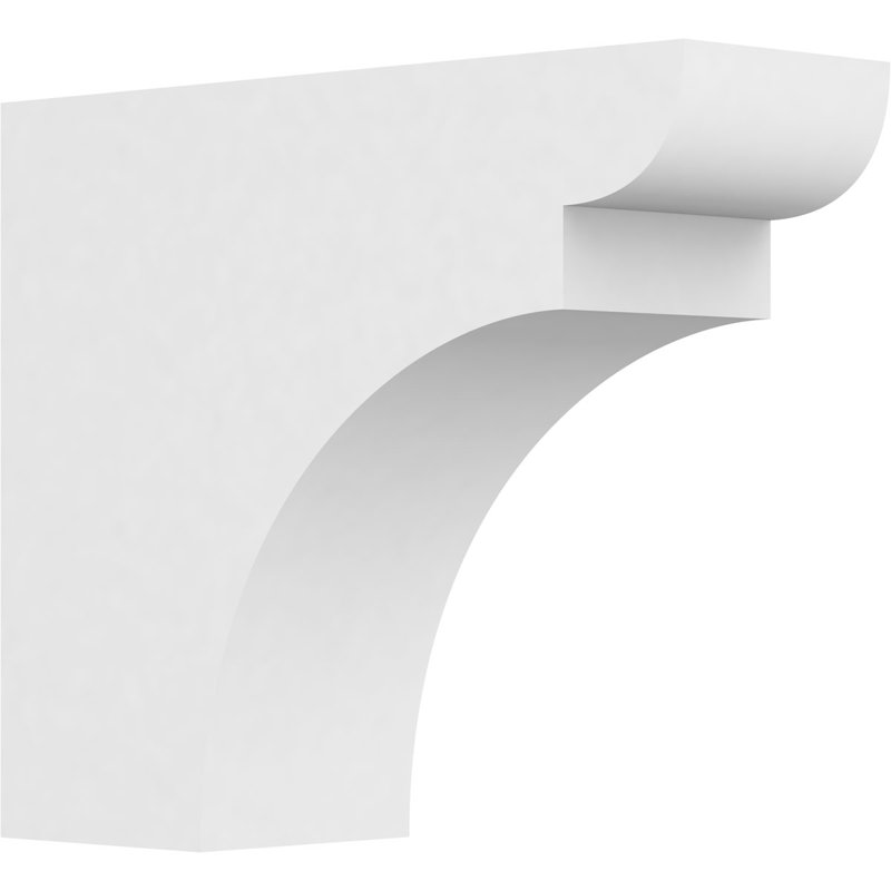 4"W x 10"H x 12"L Standard Yorktown Architectural Grade PVC Rafter Tail, 10"H x 4"W x 12"D