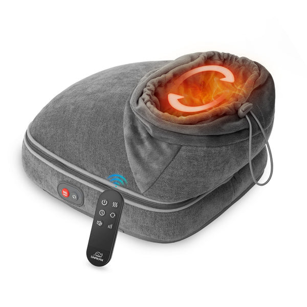 Masseur de pieds Snailax avec chaleur - modes de vibration, chauffage réglable, télécommande, convient à la taille 13