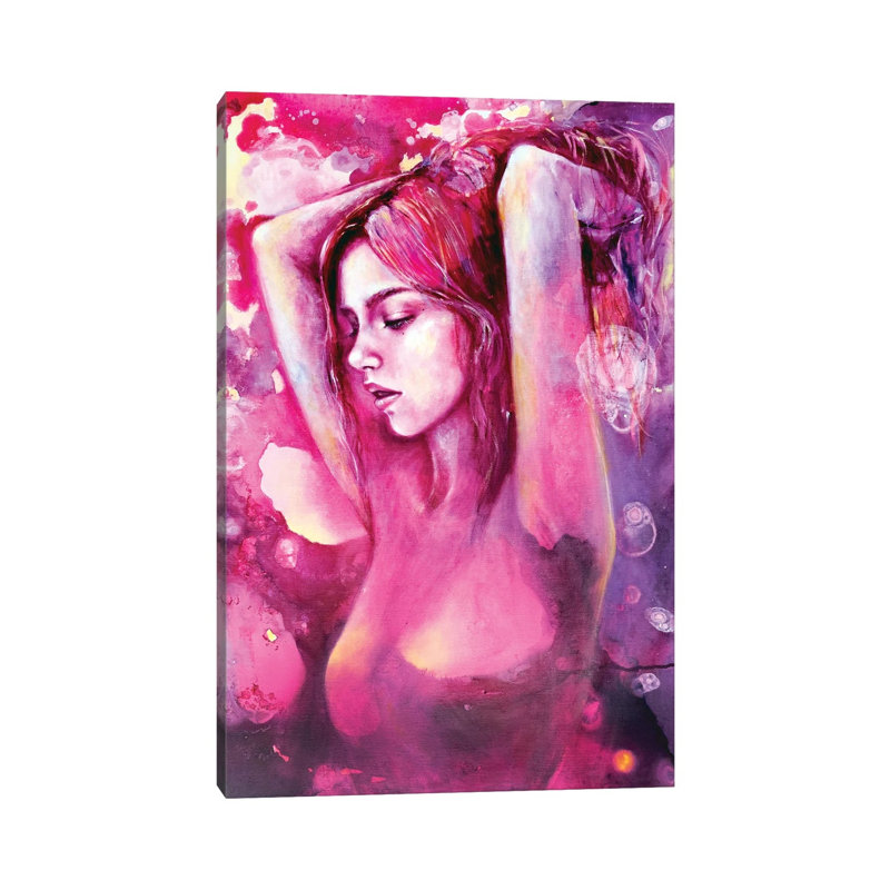 4 O'clock Flowers by Eury Kim - Wrapped Canvas Painting, 30.48 cm H x 45.72 cm W