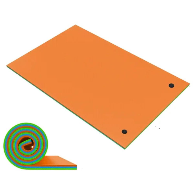 Tapis flottant 9 pi x 6 pi Balconera, H 1,4 po x l 108 po x P 70 po, Orange