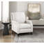 Fauteuil inclinable à dossier poussoir de style transitionnel blanc cassé auto-inclinable 1 pièce
