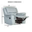 Fauteuil inclinable de style transitionnel 1 pièce