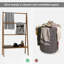 Porte-serviettes en bois à 3 niveaux avec tablette inférieure