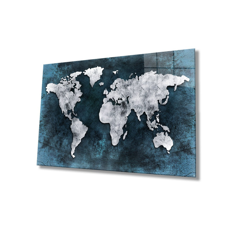 Élégante peinture décorative en verre trempé 18,1 po x 28,3 po | 100% verre trempé, épaisseur: 0,16 pouce | Superbe œuvre d'art pour la décoration intérieure, le salon et les espaces de bureau, durable et facile à nettoyer
