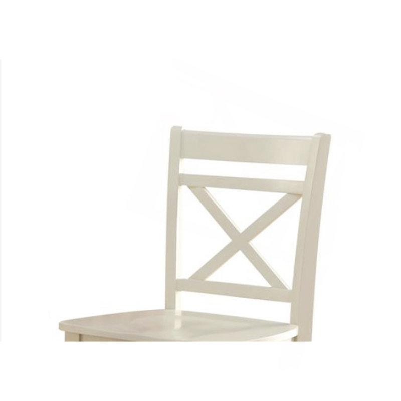 2 chaises à hauteur de comptoir crème - élégantes avec une construction attrayante et attrayantes