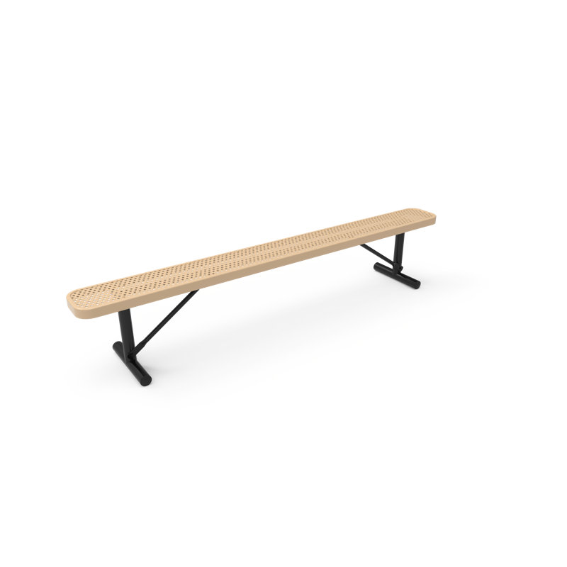 MEUBLE DE TABLE COAT, brun clair, perforé, 8 pi, sans dossier, portable, Brun clair