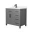 Ensemble de meuble-lavabo simple 36 po avec plateau en marbre Beckett-61870890-61870889-61870894