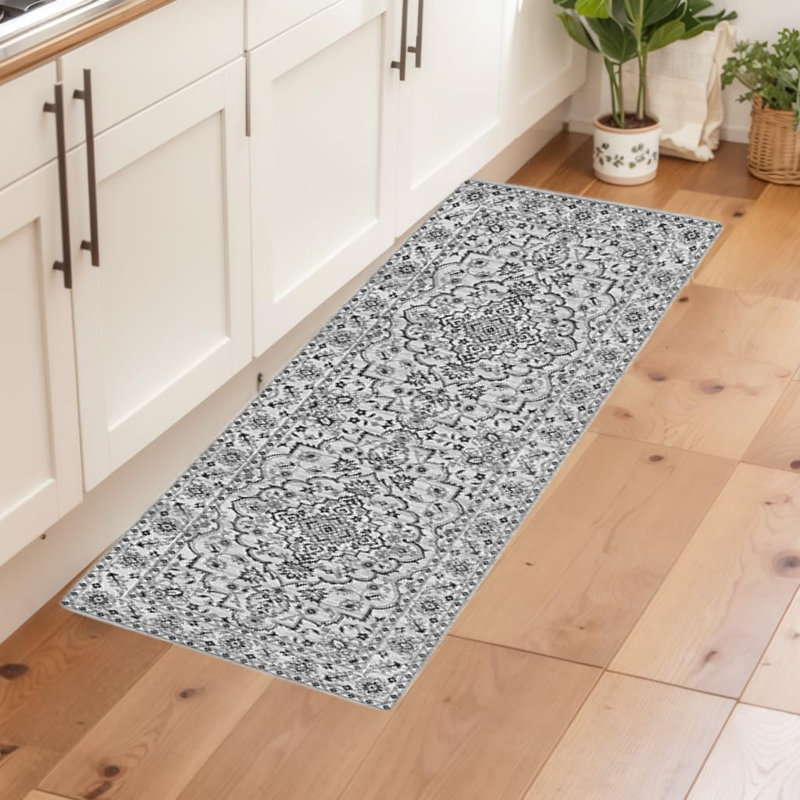 Tapis Boho, 2 x 6 pi (noir)