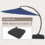 Parasol en porte-à-faux Ebonique 11 pi Deluxe avec base incluse-700986571