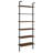 Itxel 31-Inch 6-Shelf Wall Bookshelf Walnut