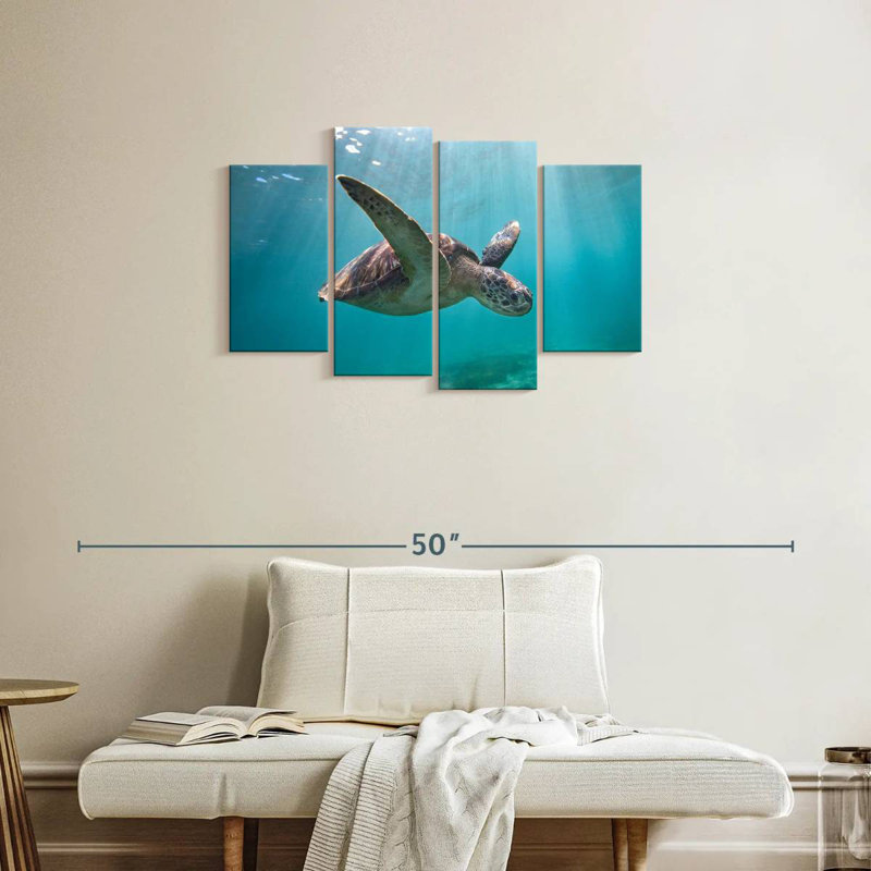 Tortue de mer Brampt Martinique, H 22 po x l 36 po
