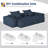 Boneless 113.39'' Chenille Sofa