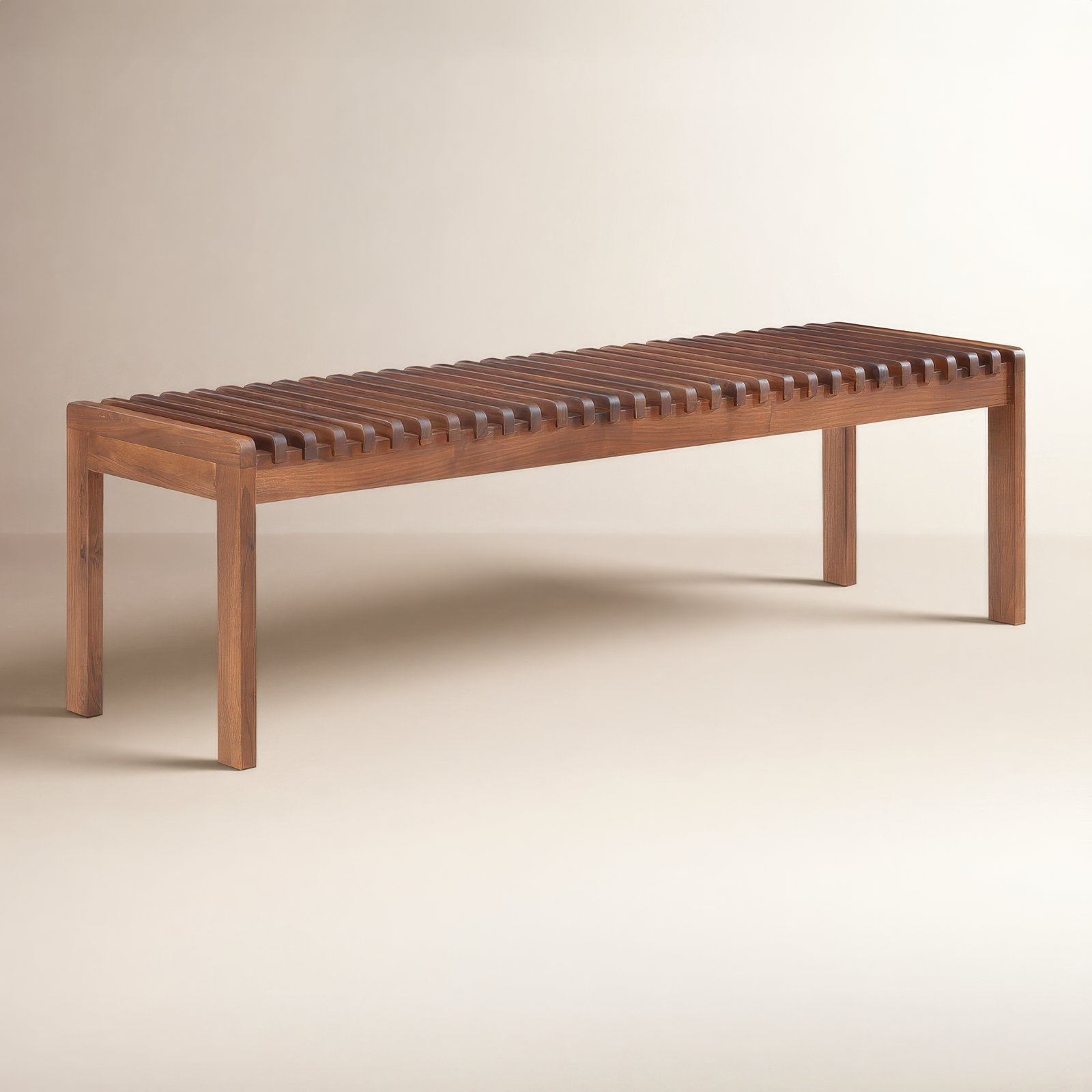 Cortes 60" Entryway Bench, Walnut