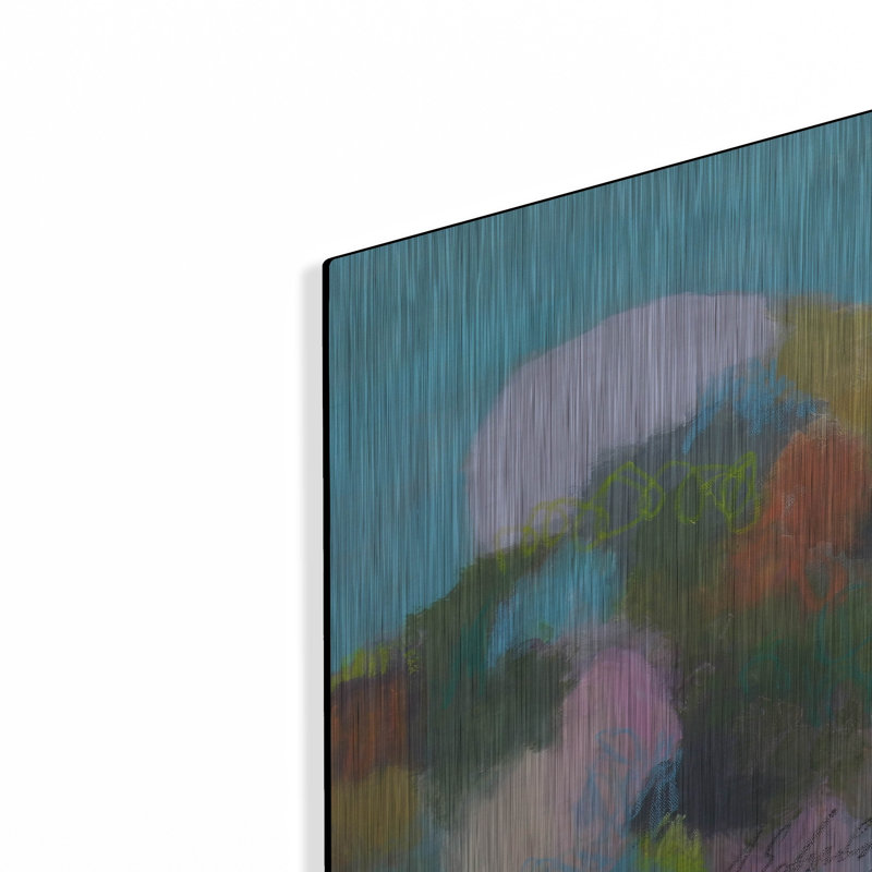 Wrought Studio ™ «A Day at the Coast 0,3» par Anna Schueler, art mural en métal, H 16 po x l 24 po