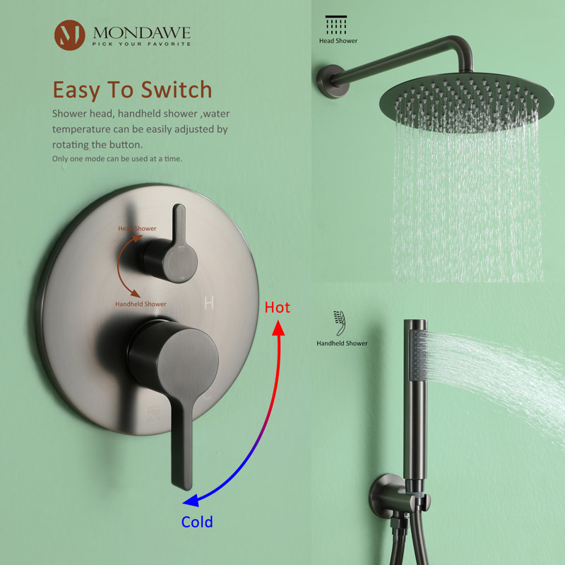 mondawe Shower Faucet with Rough in-Valve & Reviews | Wayfair