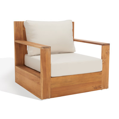 Chaise de patio en teck Azul