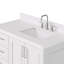 Ensemble de meuble-lavabo simple 42,25 po avec plateau en quartz Abshire-94668840