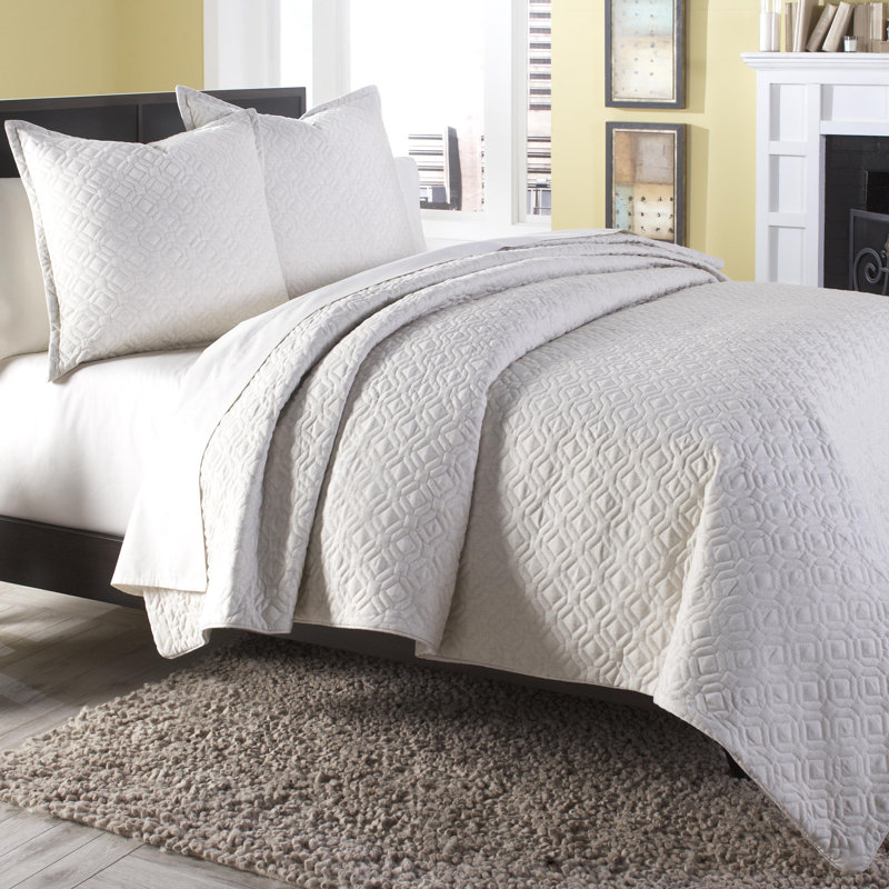Taylor 3-Piece Coverlet/Duvet Set - Linen, Queen Duvet Cover